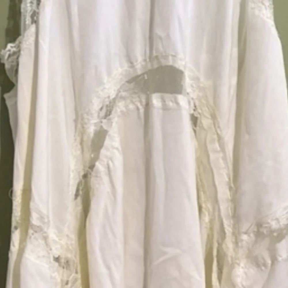 Free People Cream Lace Slip Dress